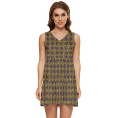 Tiered Sleeveless Mini Dress 