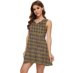 Tiered Sleeveless Mini Dress 