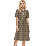 3021 Button Top Knee Length Dress