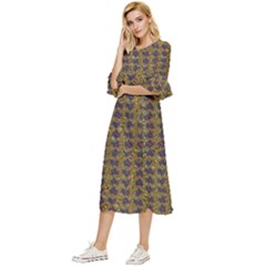 Double Cuff Midi Dress 