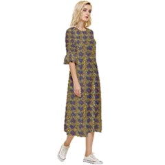 Double Cuff Midi Dress 