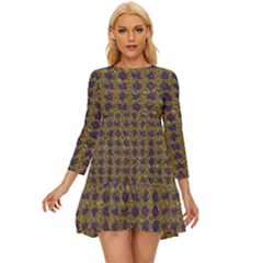 Long Sleeve Babydoll Dress 