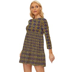 Long Sleeve Babydoll Dress 