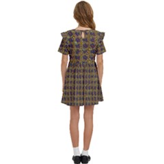 Kids  Frilly Sleeves Pocket Dress 