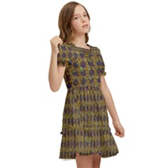 Kids  Puff Sleeved Dress 