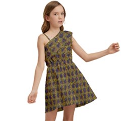 Kids  One Shoulder Party Dress 