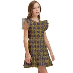 Kids  Winged Sleeve Dress 