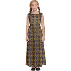 Kids  Satin Sleeveless Maxi Dress 
