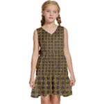 3021 Kids  Sleeveless Tiered Mini Dress