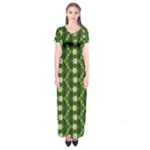 Wowpatterns-export-pattern Short Sleeve Maxi Dress