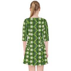 Quarter Sleeve Pocket Dress 