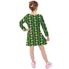 Kids  Long Sleeve Velvet Dress 