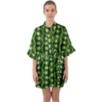 Wowpatterns-export-pattern Half Sleeve Satin Kimono 