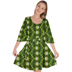 Velour Kimono Dress 