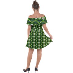 Off Shoulder Velour Dress 