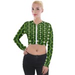 Wowpatterns-export-pattern Long Sleeve Cropped Velvet Jacket