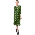 Wowpatterns-export-pattern Ruffle End Midi Chiffon Dress