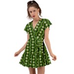 Wowpatterns-export-pattern Flutter Sleeve Wrap Dress