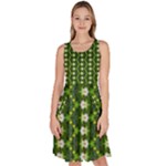 Wowpatterns-export-pattern Knee Length Skater Dress With Pockets