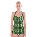 Boyleg Halter Swimsuit  