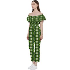Bardot Ruffle Jumpsuit 