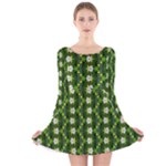 Wowpatterns-export-pattern Long Sleeve Velvet Skater Dress