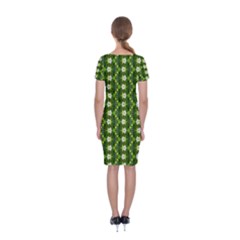 Classic Short Sleeve Midi Dress Back Classic Short Sleeve Midi Dress Back