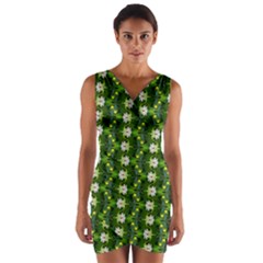 Wrap Front Bodycon Dress 