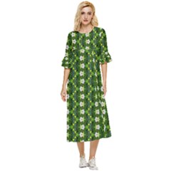 Double Cuff Midi Dress 