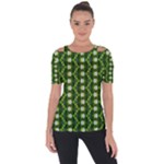 Wowpatterns-export-pattern Shoulder Cut Out Short Sleeve Top