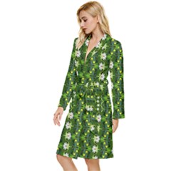 Long Sleeve Velvet Robe 
