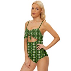 Knot Front One-Piece Swimsuit 