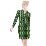 Wowpatterns-export-pattern Button Long Sleeve Dress