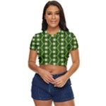 Wowpatterns-export-pattern Side Button Cropped Tee
