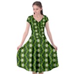 Wowpatterns-export-pattern Cap Sleeve Wrap Front Dress