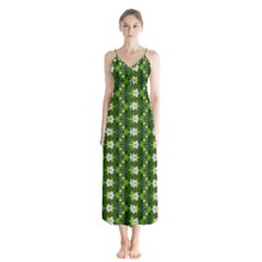 Button Up Chiffon Maxi Dress 