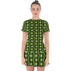 Drop Hem Mini Chiffon Dress 