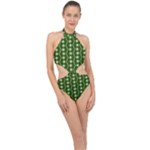 Wowpatterns-export-pattern Halter Side Cut Swimsuit