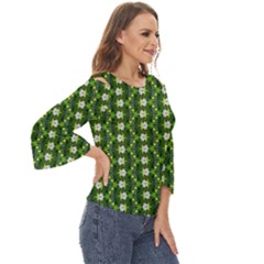 Cut Out Wide Sleeve Top 