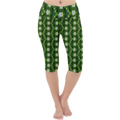 Lightweight Velour Cropped Yoga Leggings 