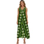 Wowpatterns-export-pattern V-Neck Sleeveless Babydoll Dress