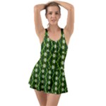 Wowpatterns-export-pattern Ruffle Top Dress Swimsuit