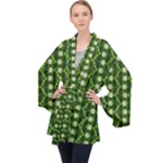 Wowpatterns-export-pattern Long Sleeve Velvet Kimono 