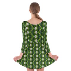 Long Sleeve Velvet Skater Dress 