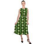 Wowpatterns-export-pattern Midi Tie-Back Chiffon Dress