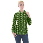 Wowpatterns-export-pattern Women s Long Sleeve Pocket Shirt
