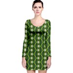 Wowpatterns-export-pattern Long Sleeve Velvet Bodycon Dress