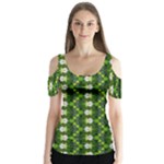 Wowpatterns-export-pattern Butterfly Sleeve Cutout Tee 