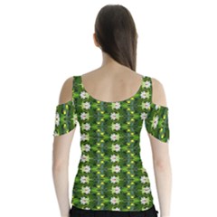 Butterfly Sleeve Cutout T-Shirt  
