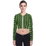 Wowpatterns-export-pattern Long Sleeve Zip Up Bomber Jacket